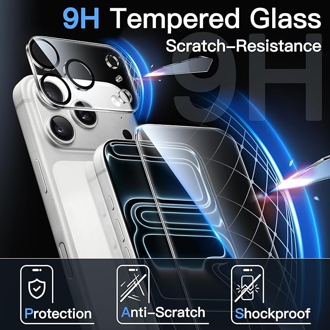 JETech Screen Protector for iPhone 17 Pro Max 6.9-Inch - Image 3