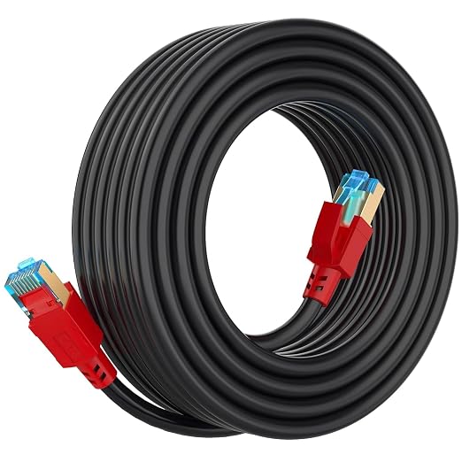 Cat8 Ethernet Cable, Outdoor&Indoor, 40 ft Heavy Duty Direct Burial High Speed by AOPOCKANTECHEthernetCables