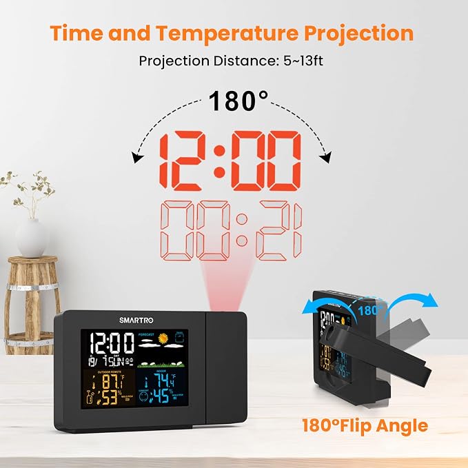 SMARTRO SC91 Projection Alarm Clock - Image 3