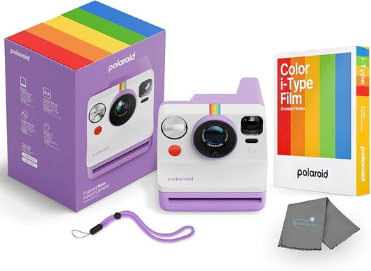 Polaroid Now 3rd Generation i-Type Instant Camera + 8 i-Type Color Film Bundle by Polaroid