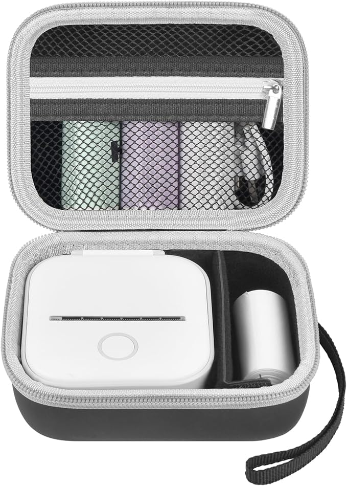 ANKHOH Label Maker Case for Memoking T02/ for Phomemo M02/ M02S/ M02 Pro/ Q30S/ by Ankhohstoragehardcase