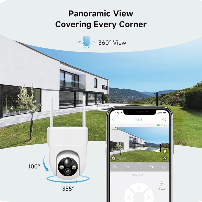 Oculview 2K Solar Security Cameras Wireless Outdoor, Cameras - Image 3