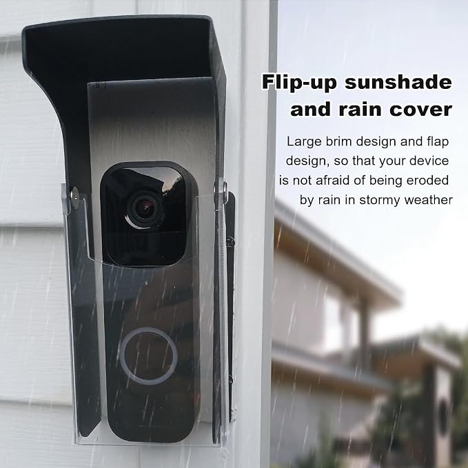 "Black Doorbell Rain Cover - Image 8