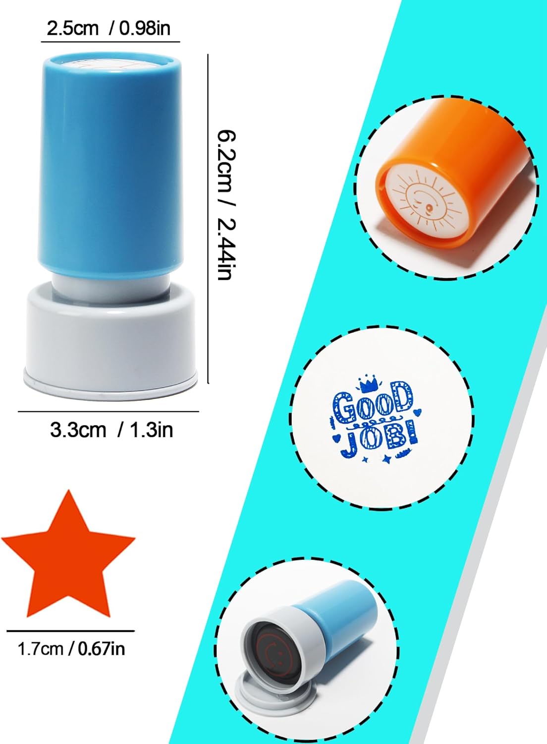 Pack of 9 Sorted Teacher Stamps Self-Inking Rubber Stamps Teacher Comments Photosensitive Stamps Behavior Stamper for Education Review