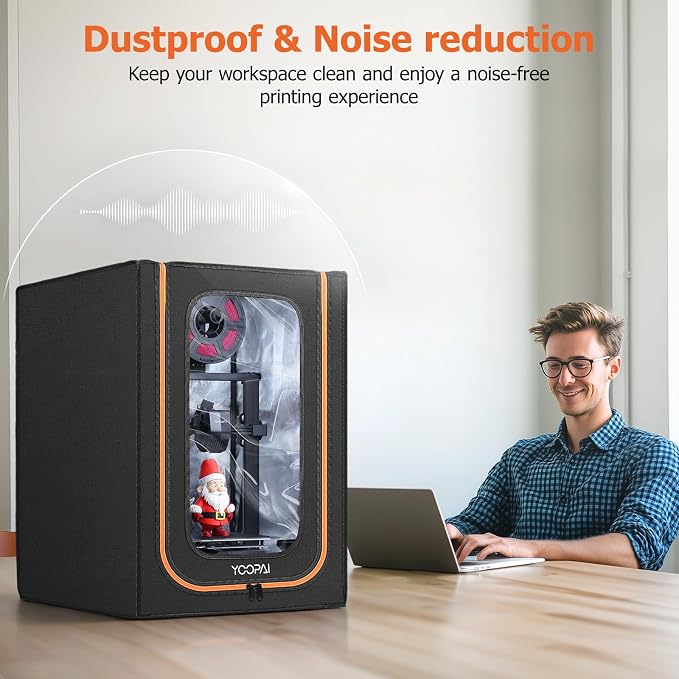 3D Printer Enclosure with LED Lighting, Fireproof Dustproof Tent Constant - Image 9