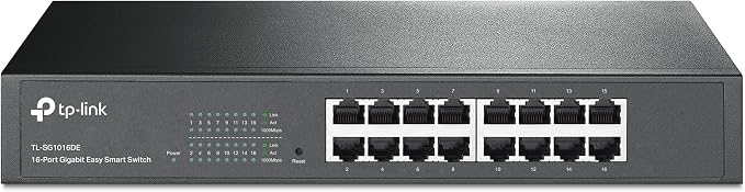 TP-Link 16 Port Gigabit Switch Easy Smart Managed Plug & Play Desktop/Rackmount by TP-Link