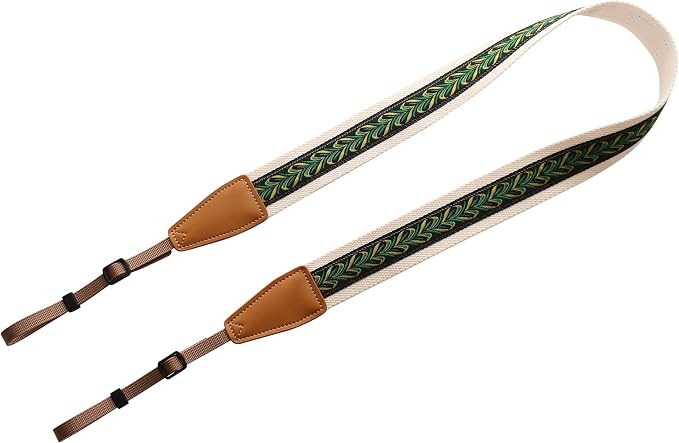 Original Design Personalized Adjustable Camera Strap Vintage Style Peacock - Image 2