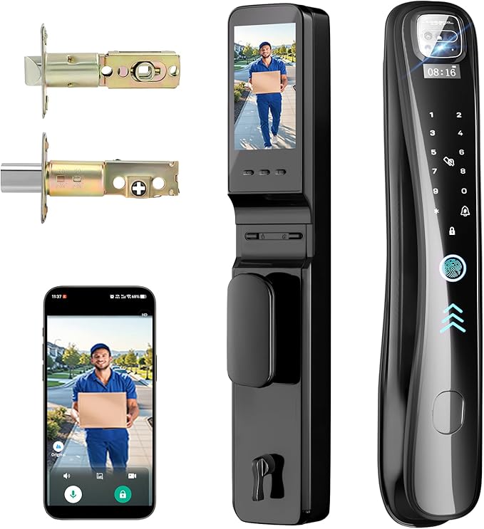 EIYSIE Smart Lock with Camera & Video Doorbell, 8-in-1 Keyless Entry Door Lock by EIYSIESmartDoorLock