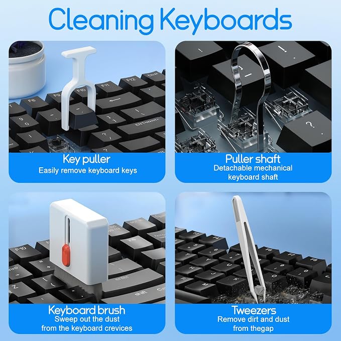 Keyboard Cleaning Kit Laptop Cleaner, All-in-1 Multi-Function Electronic - Image 2