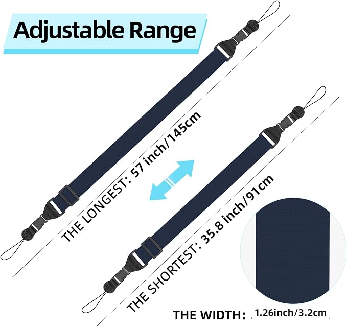 Adjustable Shoulder Strap:Comfortable iPad Strap Nylon Neck Lanyard - Image 2