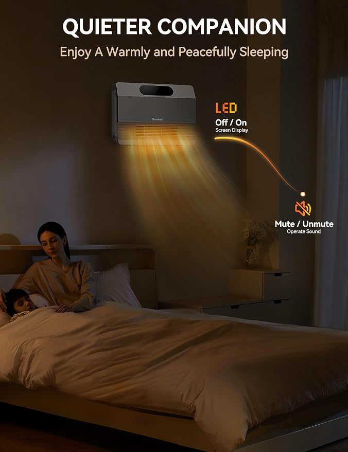 GiveBest Smart Wall Heater, 1500W Fast Heating Space Heater - Image 5