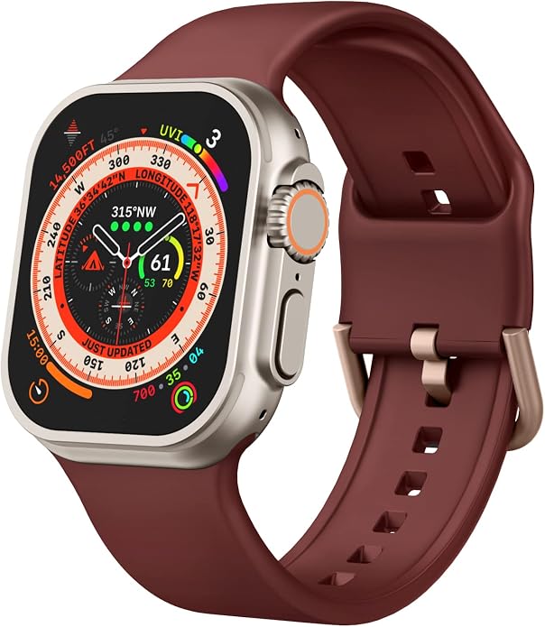 Sport Band Compatible with Apple Watch Bands 49mm 46mm 45mm 44mm 42mm 41mm 40mm by Recoppa