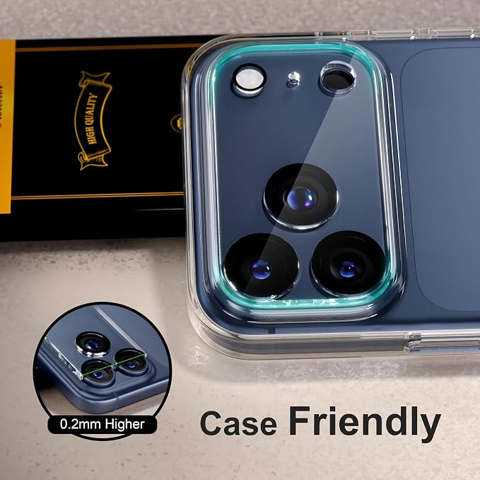 for 6 Pack iPhone 17 Pro Camera Lens Protector 9H Tempered Glass Camera Screen - Image 6