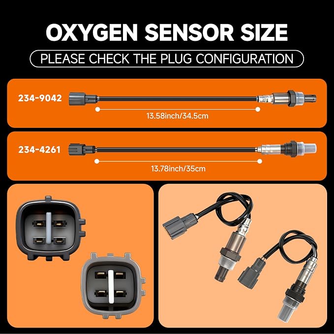Upstream & Downstream O2 Sensor Set |Direct Replacement OE 234-9042 &234-4261 - Image 3