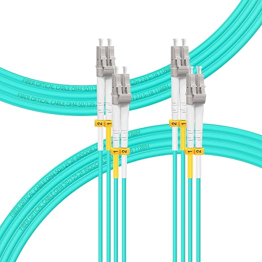 FLYPROFiber- 75M-2Pack LC to LC Fiber Patch Cable OM3 Multimode, MM Multi Mode by FLYPROFiber