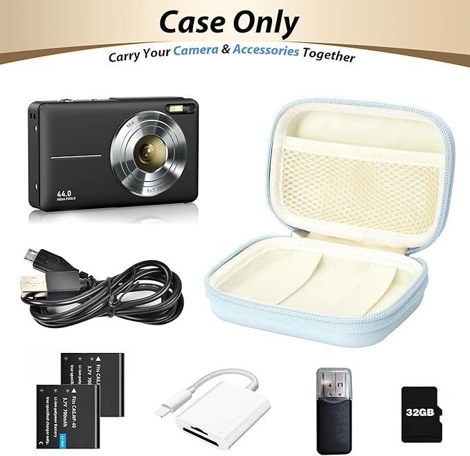 Digital Camera Case for CAMKORY, KODAK PIXPRO FZ45/FZ55, Canon IXUS 285 HS - Image 4