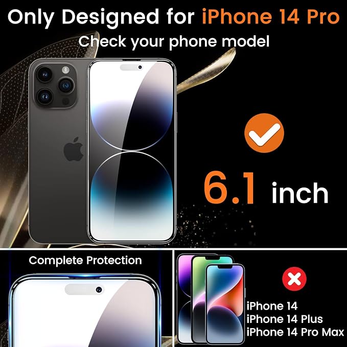 Lesakit 3+3 Pack Privacy Screen Protector - Image 2