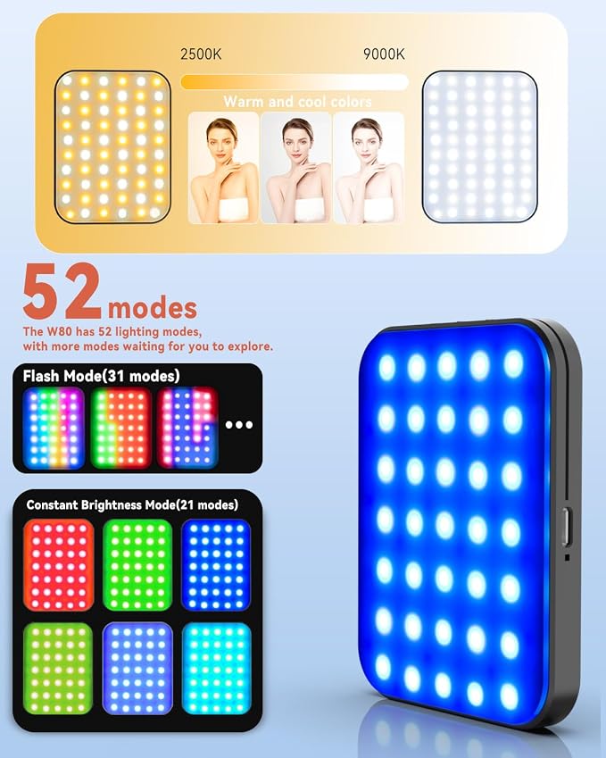 Portable Selfie Light for iPhone: Rechargeable Phone Fill Lights, Ring Light - Image 3
