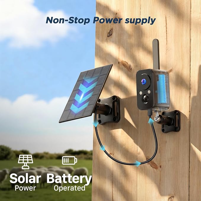 4G SIM Cellular Security Cameras Wireless Outdoor/Indoor: No WiFi Battery - Image 3