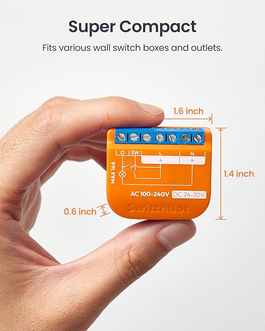 SwitchBot Matte Relay Switch 1PM, WiFi Switch Compatible - Image 9