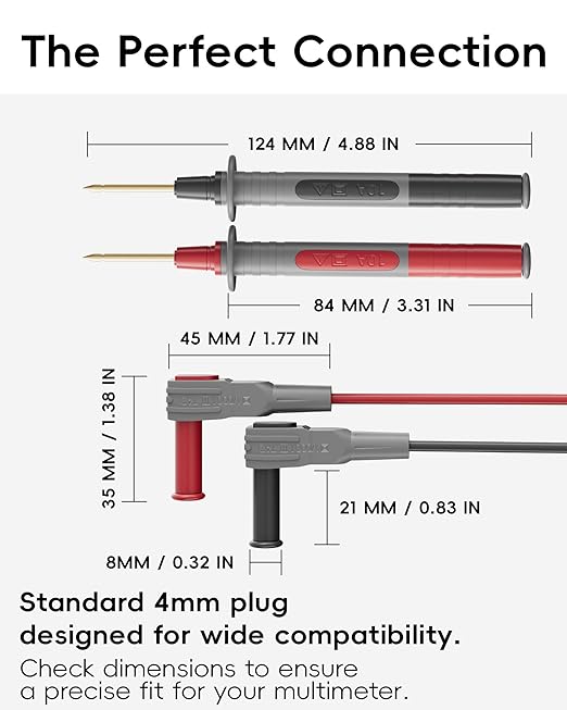 25-Piece Silicone Multimeter Test Lead & Back Probe Kit - Image 3