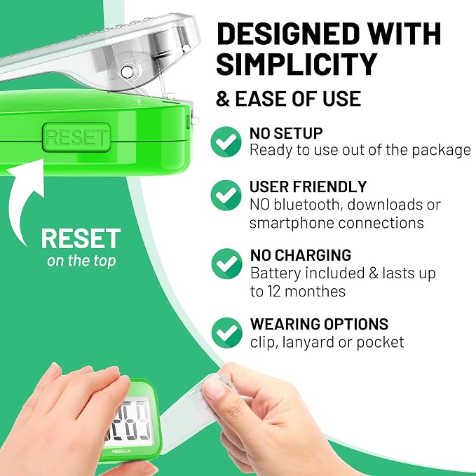 3D Pedometer for Walking, Simple Step Counter - Image 3