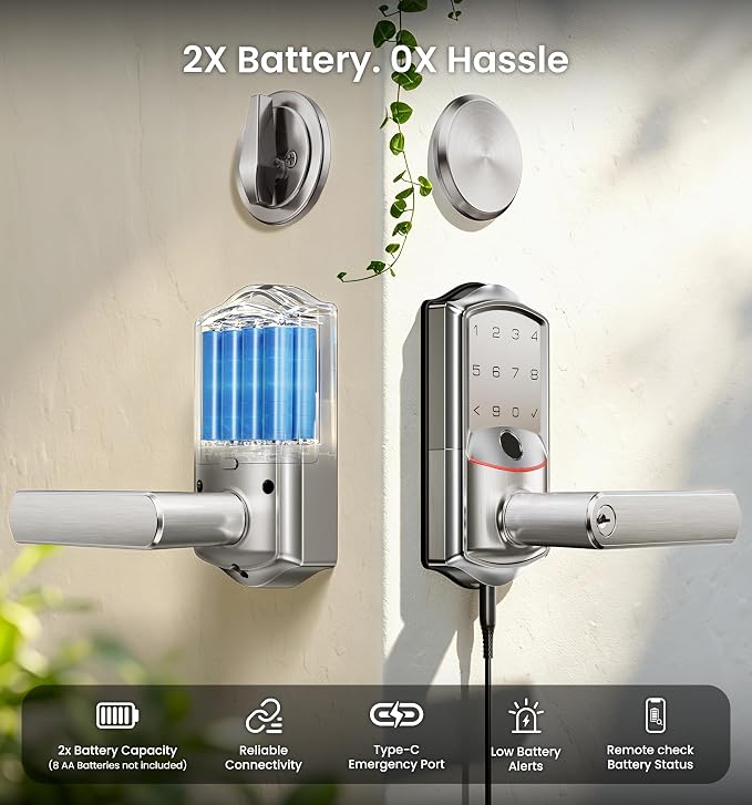 Veise VE029-E Wi-Fi Smart Lever Lock - Image 14