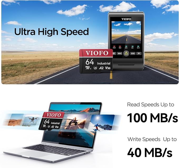 VIOFO 64GB Industrial Grade High Endurance microSDXC Card - Image 2
