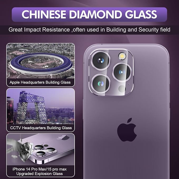 3PCS Rear Back Camera Lens Protector Tempered Glass - Image 4