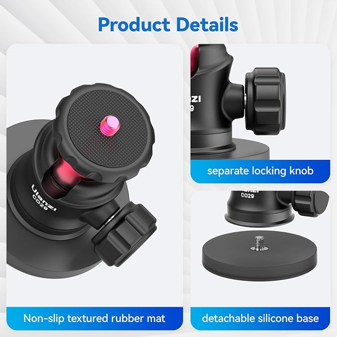ULANZI Magnetic Camera Mount for Action Camera, Strong Magnetic Mount - Image 6
