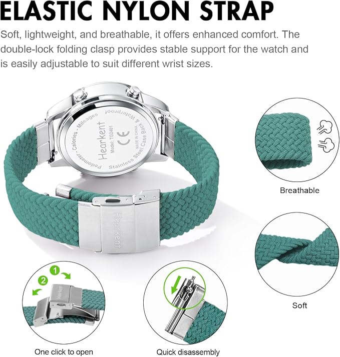Hearkent Pedometer Watch for Walking Steps and Miles-Men&Women-Step Counter for - Image 7