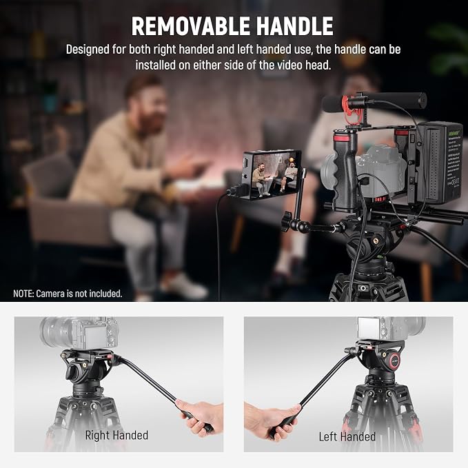 NEEWER 76" Video Camera Tripod - Image 7