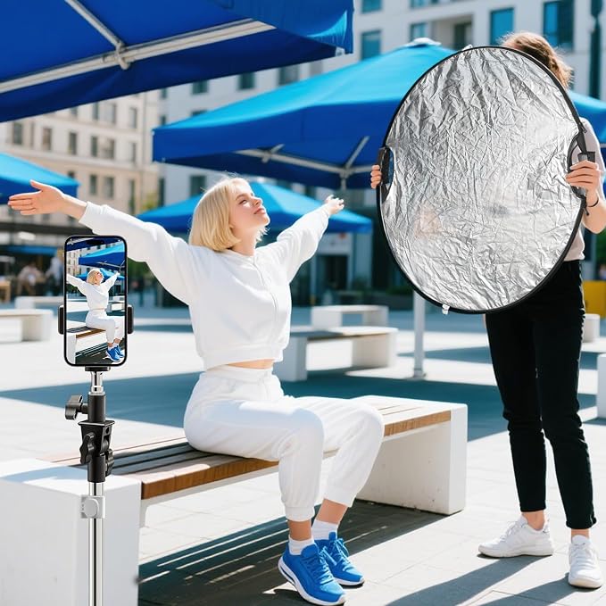 WELLMAKING 32'' Photography Reflector Dual Handle Collapsible 5-in-1 - Image 9