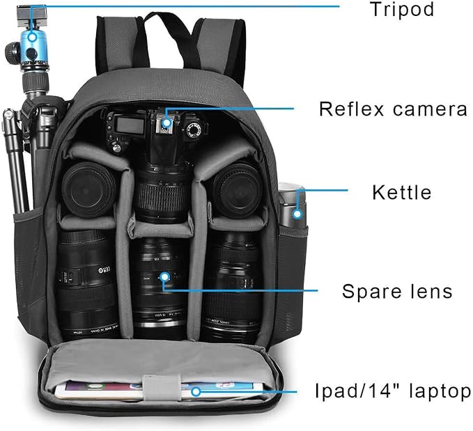 CADeN Camera Backpack Bag Professional - Image 3