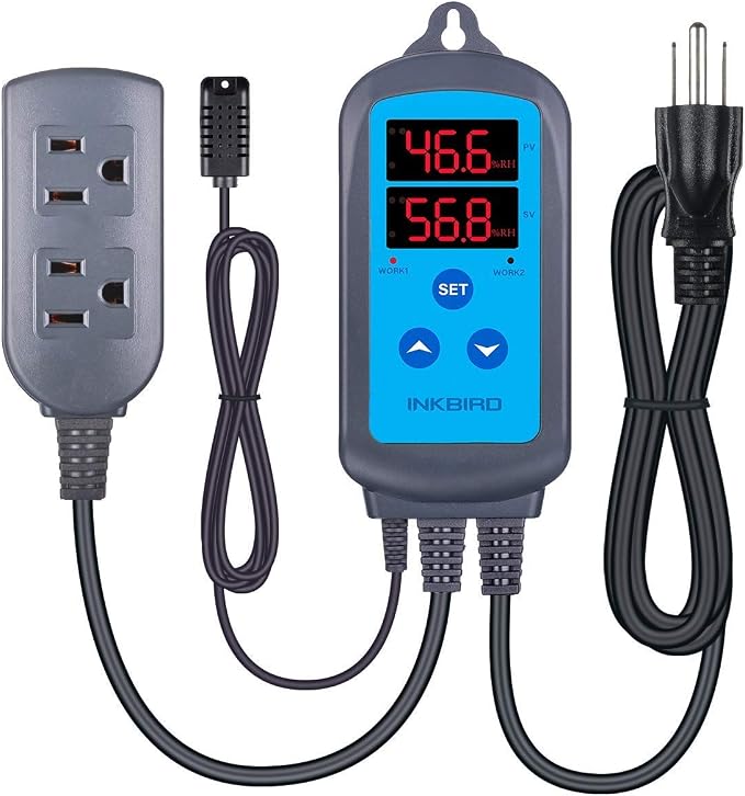 Inkbird Humidity Controller IHC200 Humidistat Mushroom Greenhouse Pre Wired by Inkbird