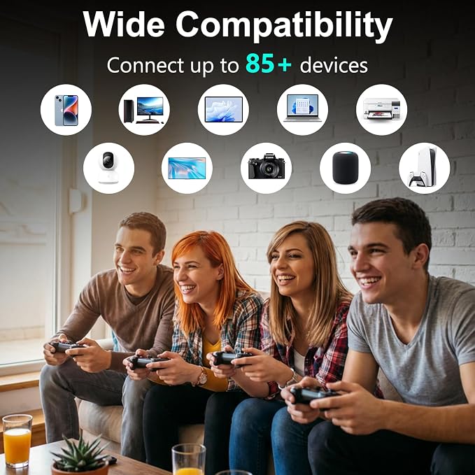 WiFi Extender Signal Booster Up to 10000sq.ft and 85+ Devices, WiFi Range - Image 4