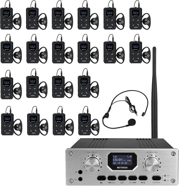 Retekess TT119 Assistive Listening System, Church Translation System by Retekess