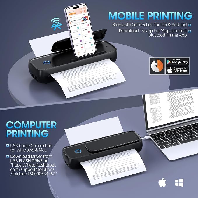 Inkless Portable Printer Wireless - Image 2