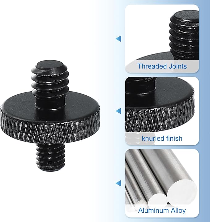PATIKIL Tripod Screw Adapter 1/4" Male to M5 Male, 18 mm - Image 3