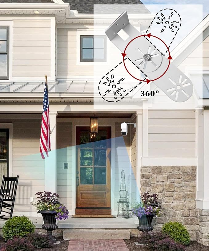 2Pack Metal Swivel Wall Mount Bracket - Image 4
