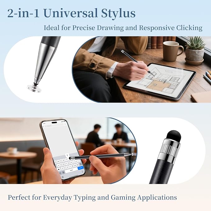 ChaoQ 2-in-1 Stylus Pen for Touchscreen, 6 High Sensitivity Stylus - Image 3