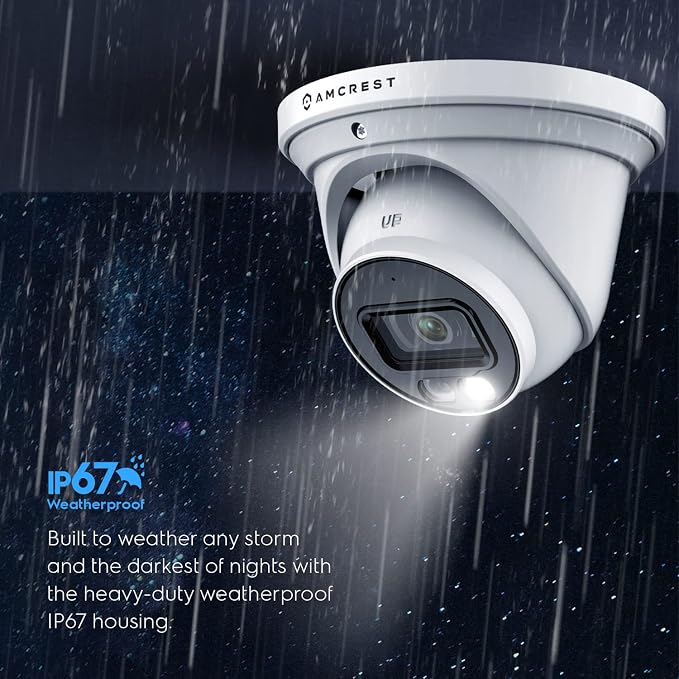 Amcrest 5MP AI Turret IP PoE Camera w/ 49ft Nightvision, Security IP Camera - Image 7