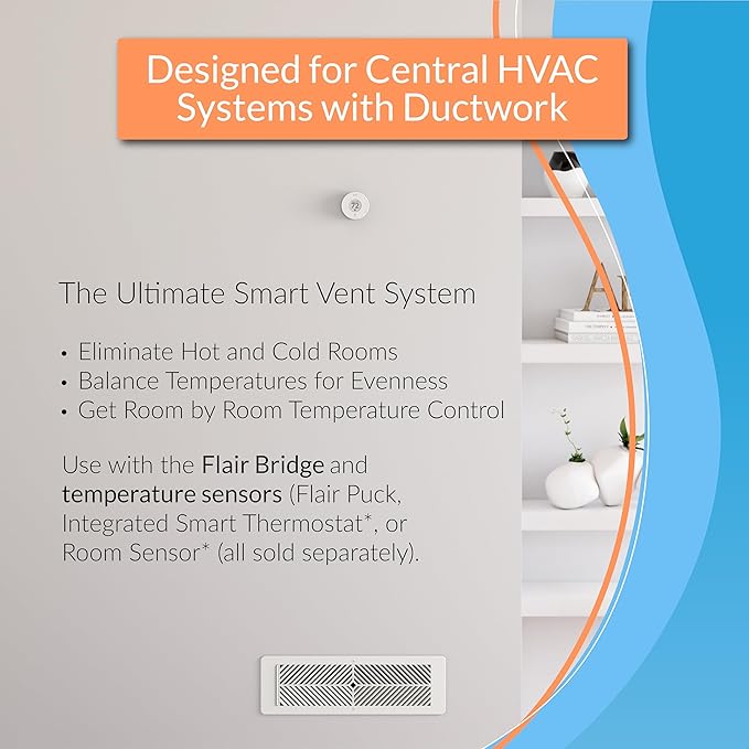 Flair Smart Register Supply Vent 8x10, AC Vent Cover - Image 2