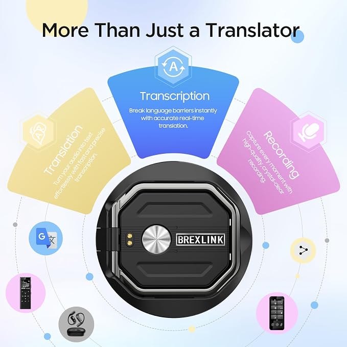 3-in-1 AI Translator Recorder, Language Translator Device, NO FEE - Image 2