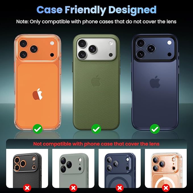 Uyiton Compatible with iPhone 17 Pro Max Camera Lens Protector - Image 4