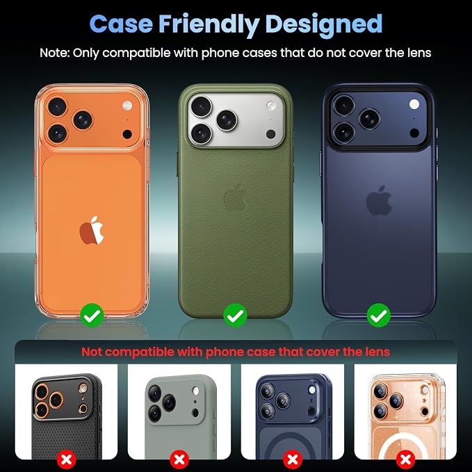 Uyiton Compatible with iPhone 17 Pro Camera Lens Protector - Image 4