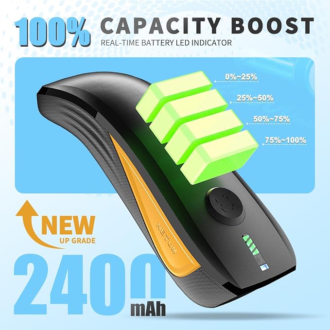 NETUM CS8501 Wireless QR Code Scanner – Upgraded Bluetooth Barcode Scanner - Image 6