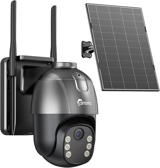 4G Solar Security Cameras Wireless Outdoor by CAMSTRO