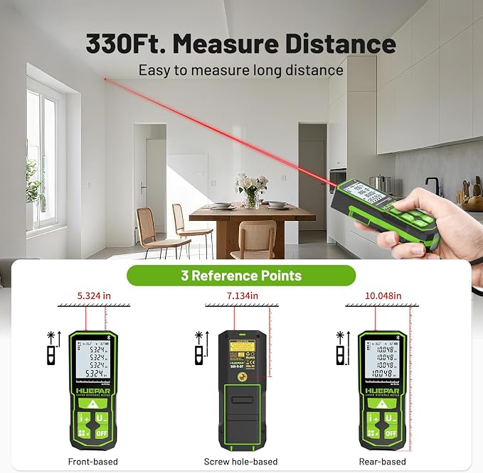 Huepar 330Ft Laser Measuring Tool - Image 6
