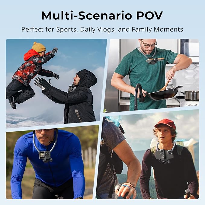 SMALLRIG Magnetic Neck Mount for Action Cameras & Phones, Comfortable POV - Image 2